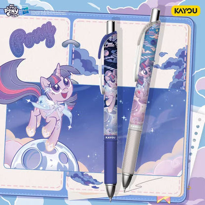 Kayou My Little Pony Neutral Pen Blind Box - Friendship Pen Fantasy Version, Black Retractable Roller Ball Pen - 1 Full Box (12 Pens Inside)