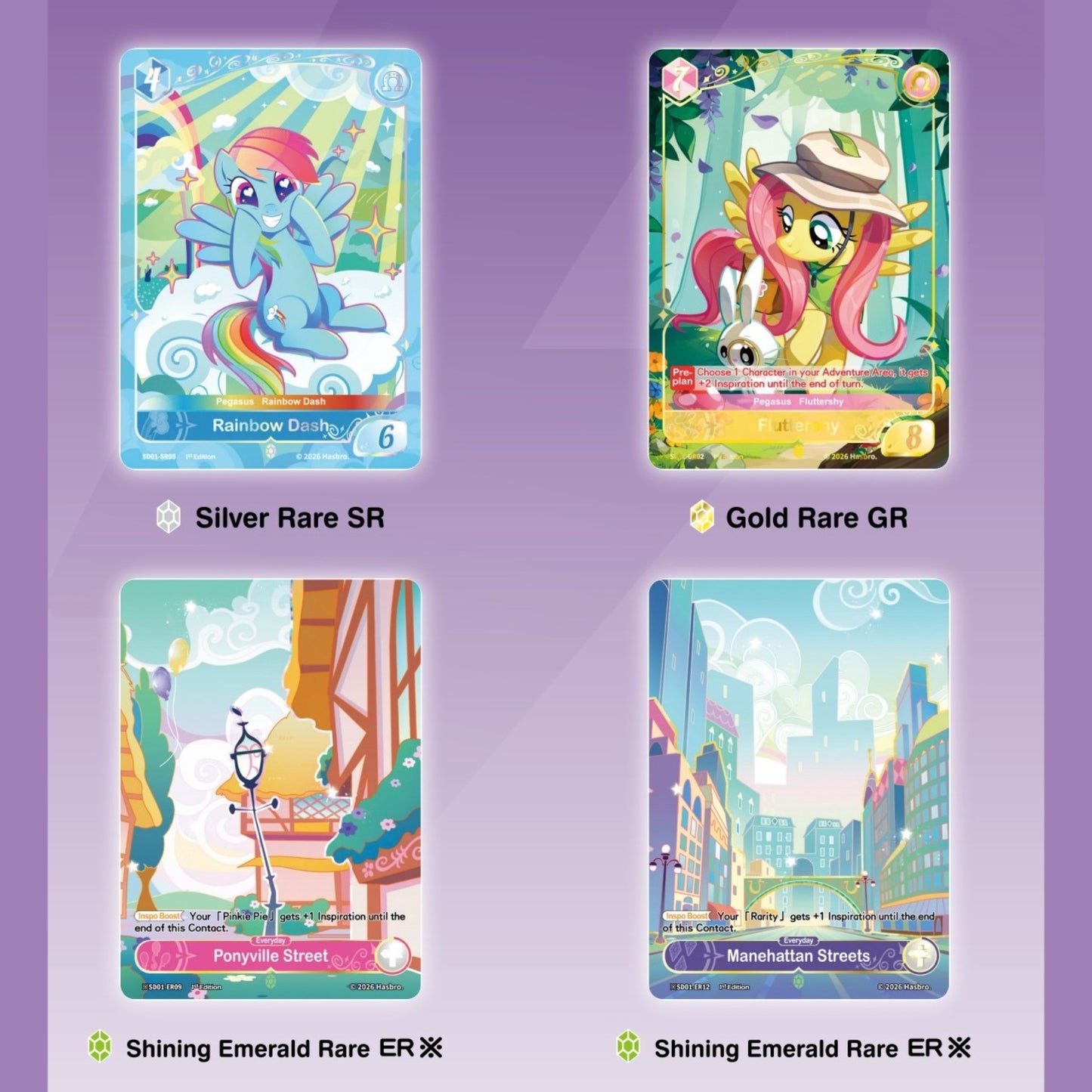 KAYOU My Little Pony Trading Card Game Starter Deck– Friendships Begin – UV English version TCG