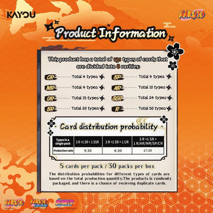 KAYOU NARUTO-Smriti Collectible Cards - Earth Scroll-001（English Version)卡遊火影忍者收藏卡牌