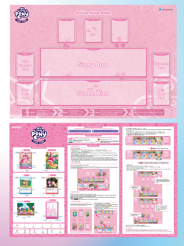 KAYOU My Little Pony Trading Card Game Starter Deck– Friendships Begin – UV English version TCG