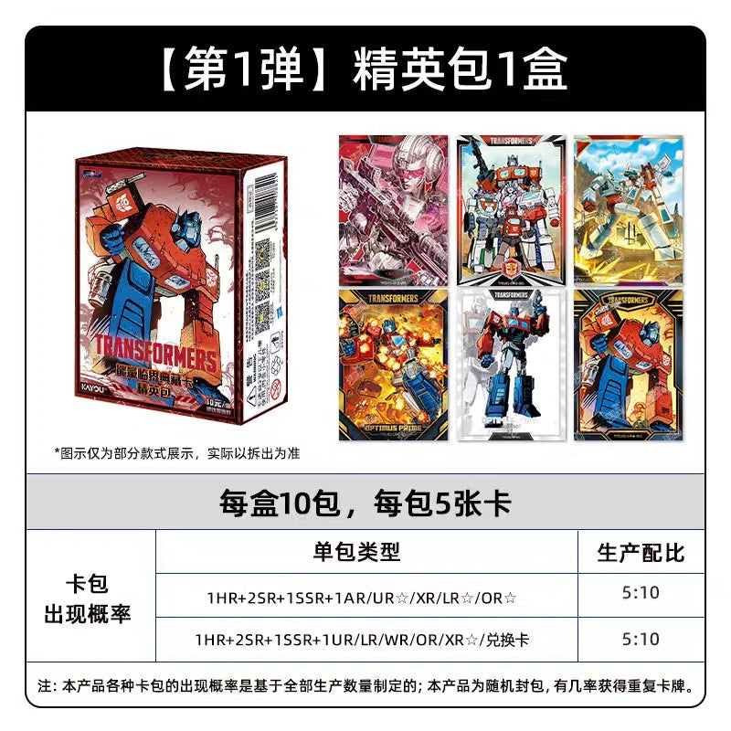 KAYOU Transformers: Energon Critical Collection – Elite Pack (Wave 1) 卡遊變形金剛-能量臨界典藏卡-精英包-第1彈