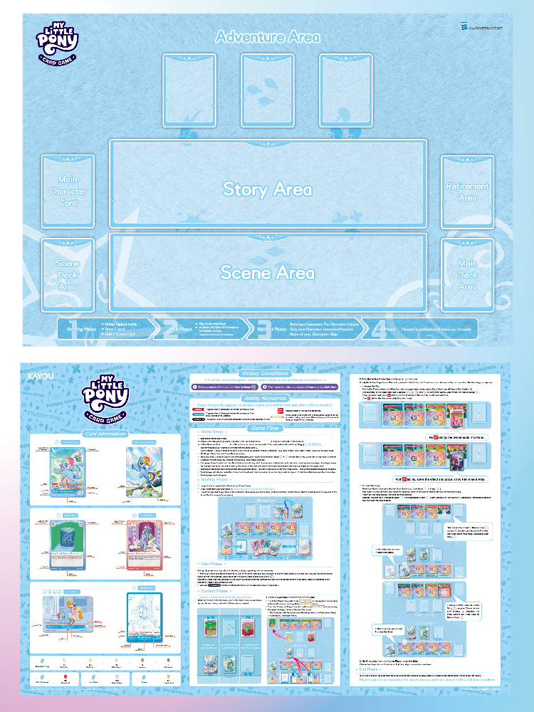 KAYOU My Little Pony Trading Card Game Starter Deck– Friendships Begin – UV English version TCG