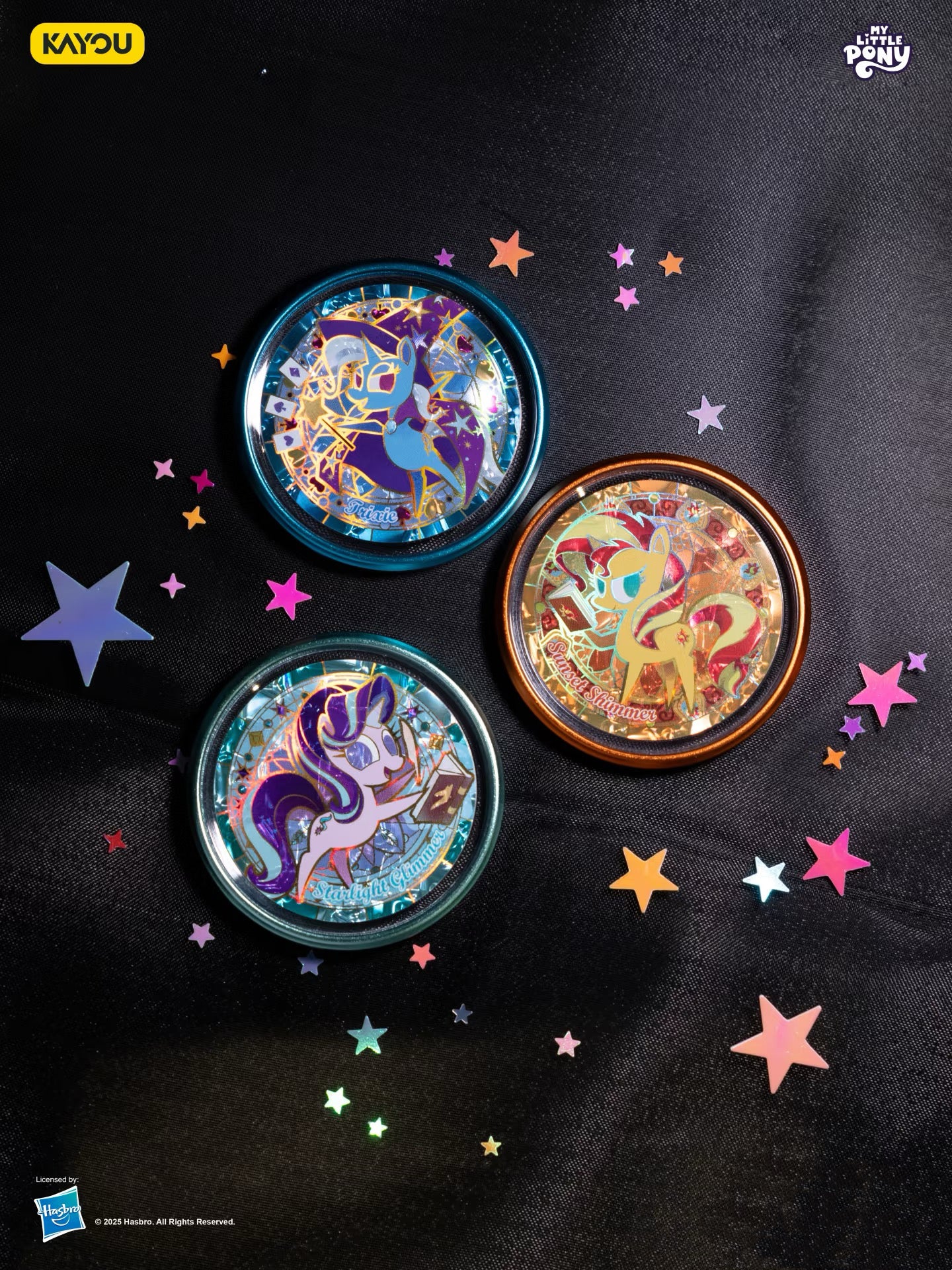 卡游✨小馬寶莉-雙面糖果徽章-星幻版一整盒（內含10個）