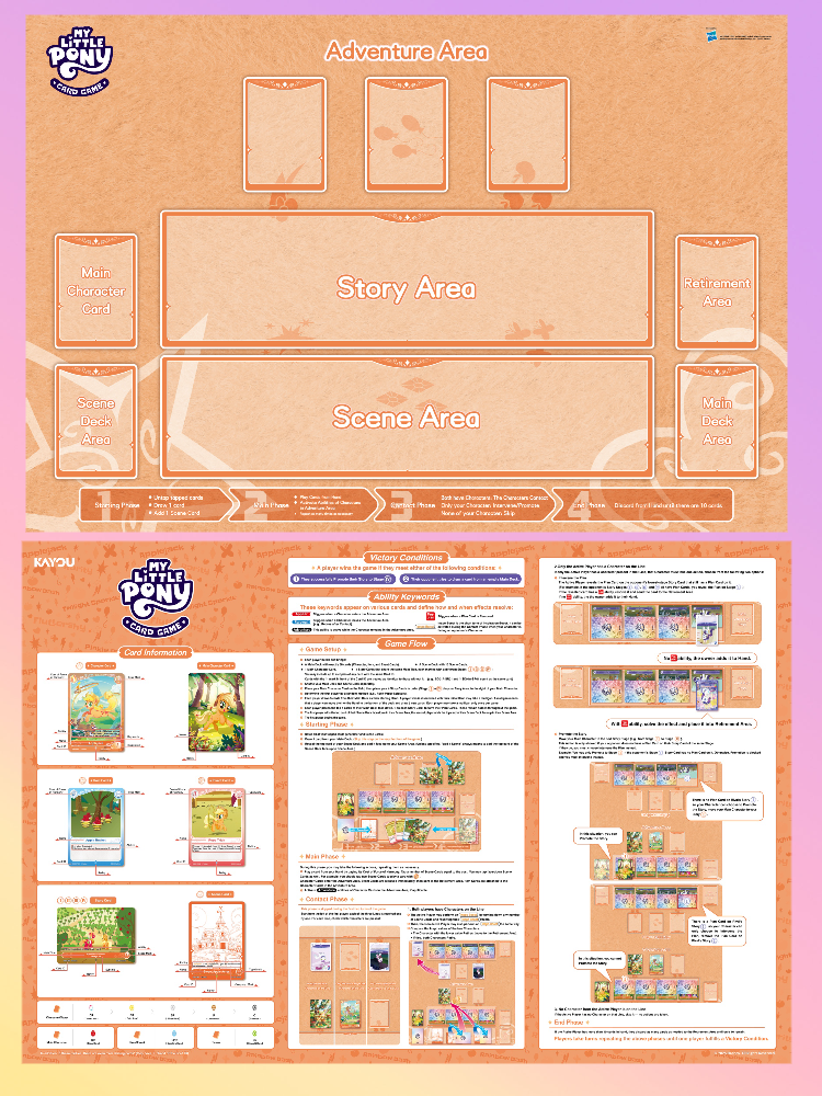 KAYOU My Little Pony Trading Card Game Starter Deck– Friendships Begin – UV English version TCG