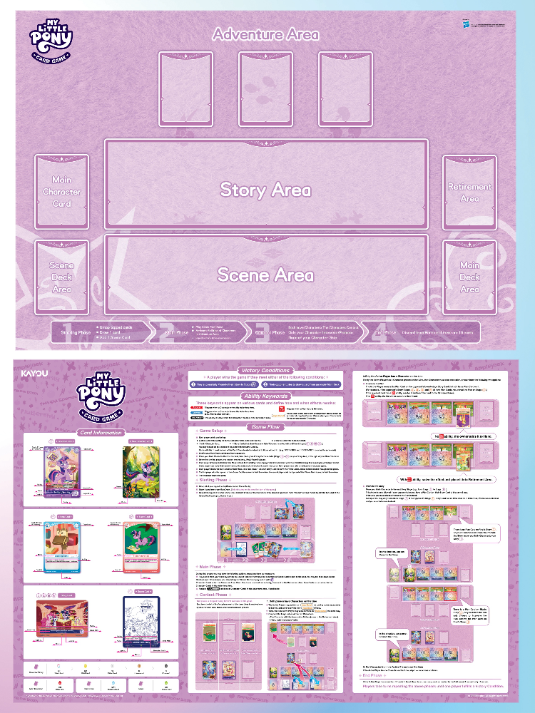 KAYOU My Little Pony Trading Card Game Starter Deck– Friendships Begin – UV English version TCG