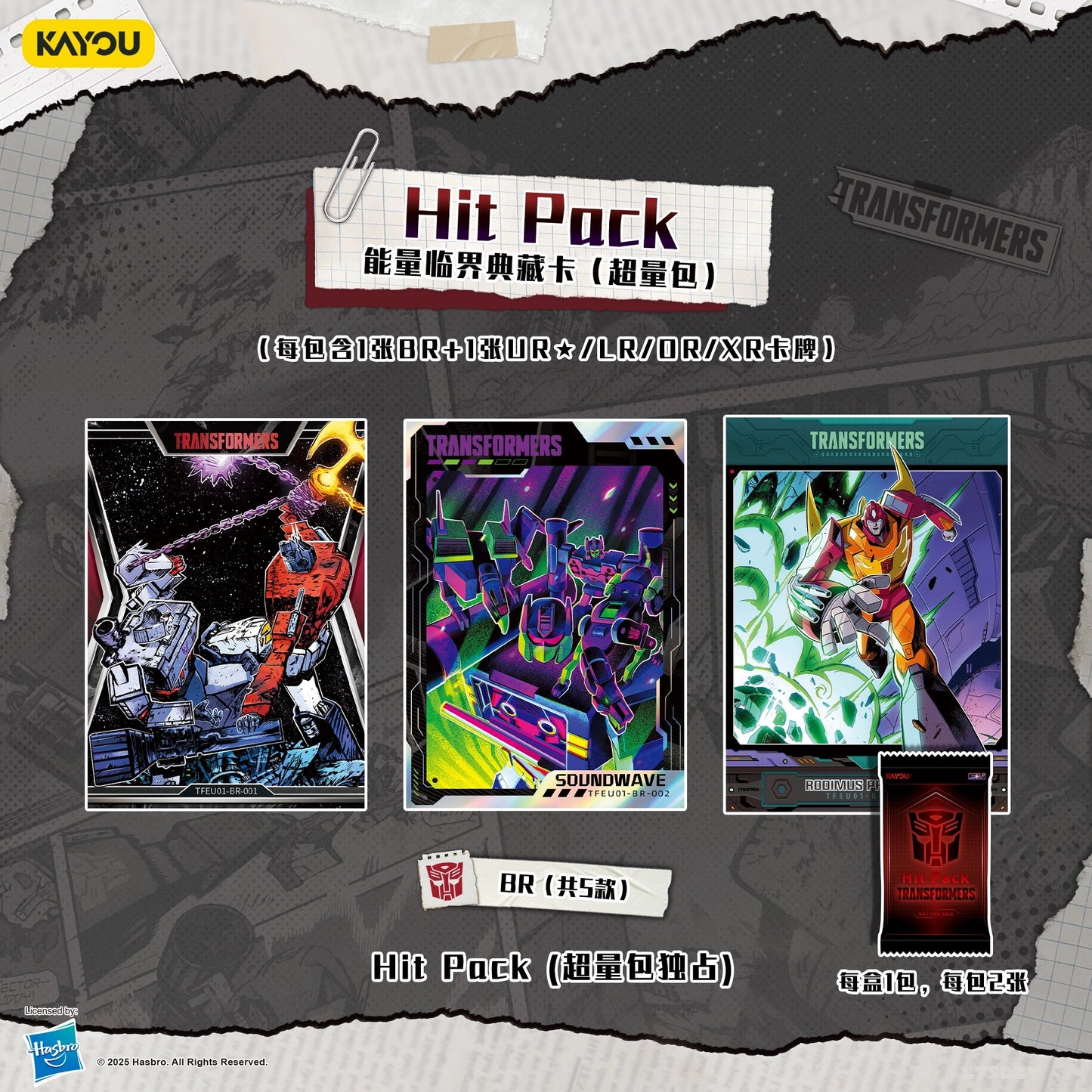 KAYOU Transformers: Energon Critical Collection – Hyper Boost Pack (Wave 1) 卡遊變形金剛-能量臨界典藏卡-超量包-第1彈