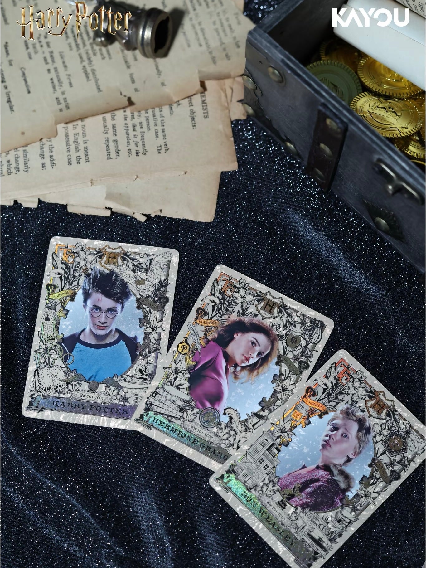 KAYOU Harry Potter Wizard Collection Cards - Ultimate Edition Series 1 | Official Licensed Merchandise Card Pack 哈利波特卡片巫師典藏卡至臻版第1彈