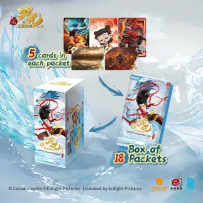 KAYOU Ne Zha Devil Child's Rampage Movie Collectible Cards  Battle of the Heavens Pack - 3rd Series 卡遊哪吒之魔童鬧海電影收藏卡 鬥天包3彈 英文版