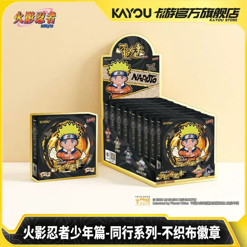 KAYOU Naruto: Shonen Arc Companion Series Non-Woven Fabric Badges - Official Licensed Anime Merchandise Brooches a full box