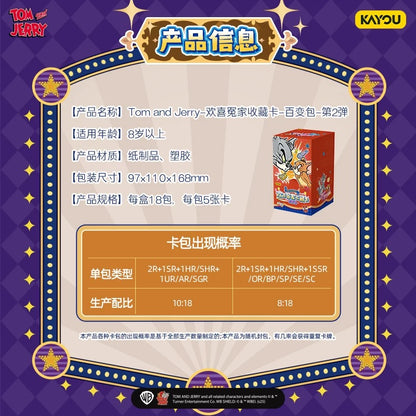 KAYOU Tom and Jerry BFF Collection Cards – Versatile Pack Series 2 Official Licibensed Anime Collectle Cards