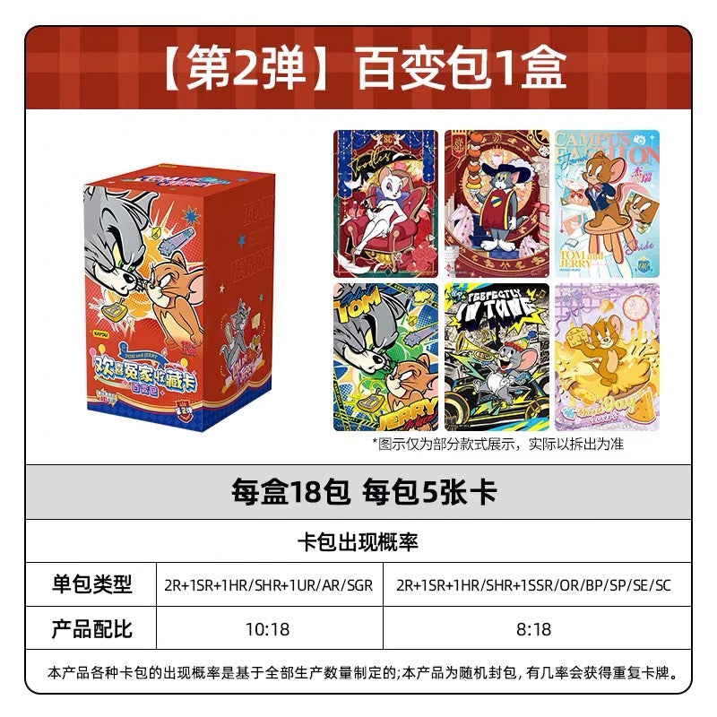 KAYOU Tom and Jerry BFF Collection Cards – Versatile Pack Series 2 Official Licibensed Anime Collectle Cards