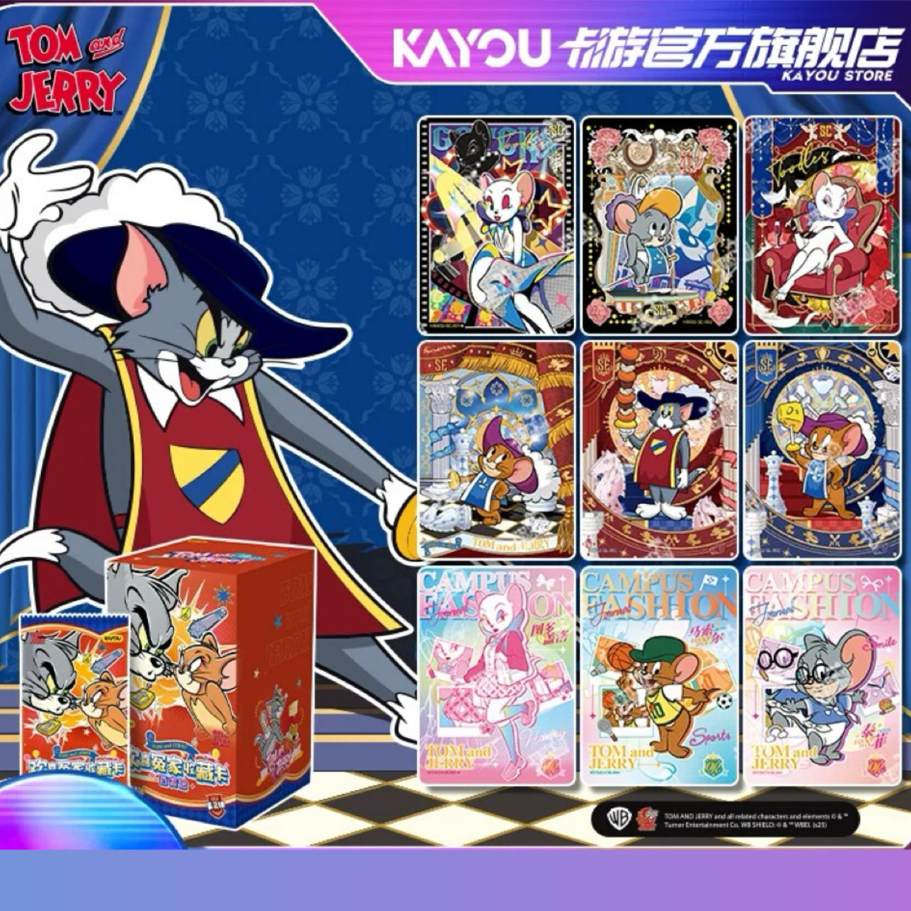 KAYOU Tom and Jerry BFF Collection Cards – Versatile Pack Series 2 Official Licibensed Anime Collectle Cards